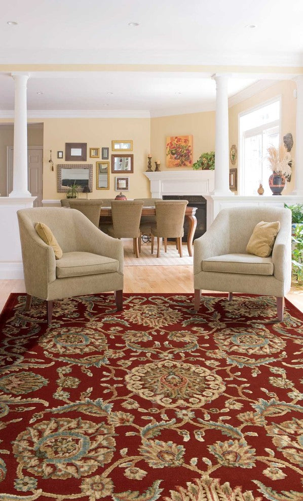 Nourison GRAPHIC ILLUSIONS 221 RED RUG