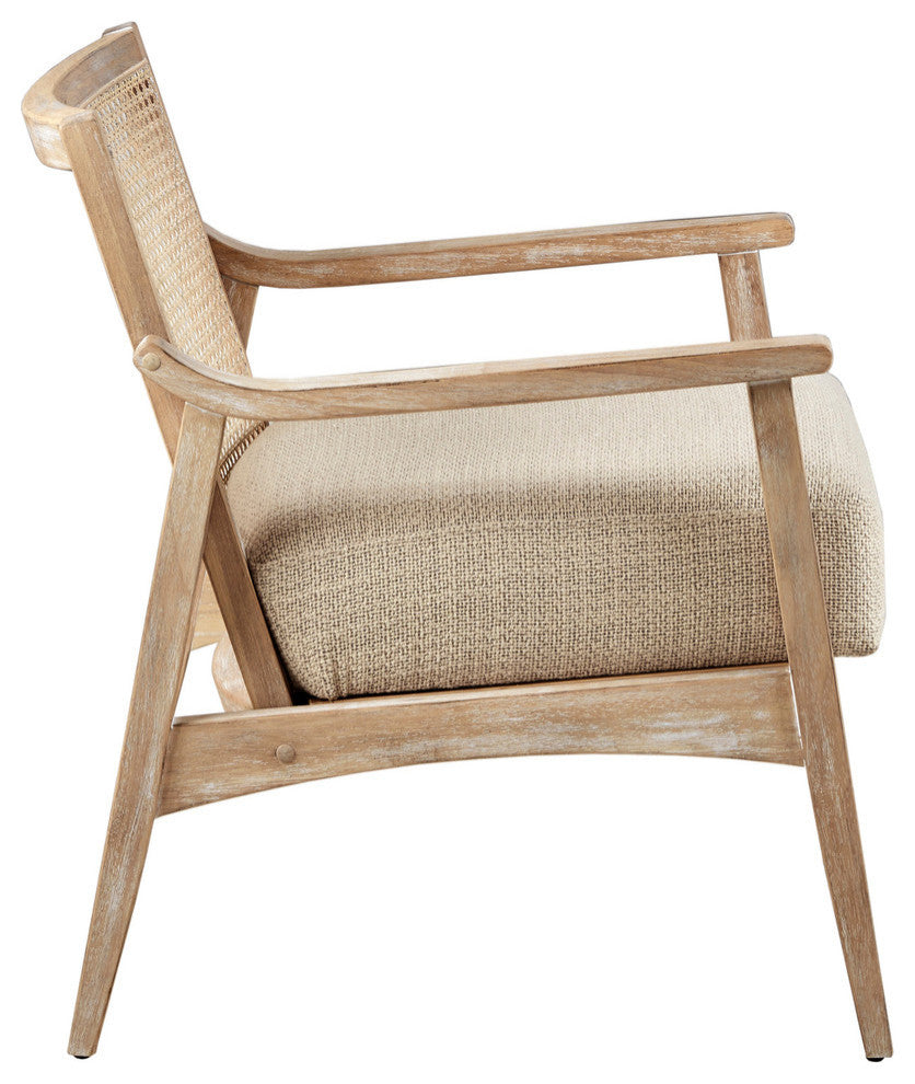 INK+IVY Kelly Accent Chair Dining Chairs, Natural, Accent Chair
