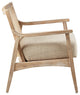 INK+IVY Kelly Accent Chair Dining Chairs, Natural, Accent Chair