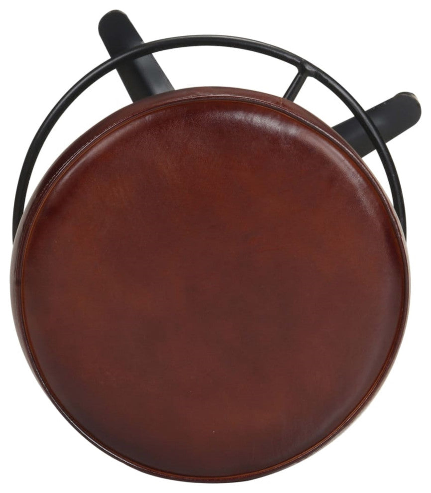 Vidaxl Bar Stools 2-Piece 26" Real Leather