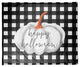 Happy Halloween Buffalo Check Fleece Blanket