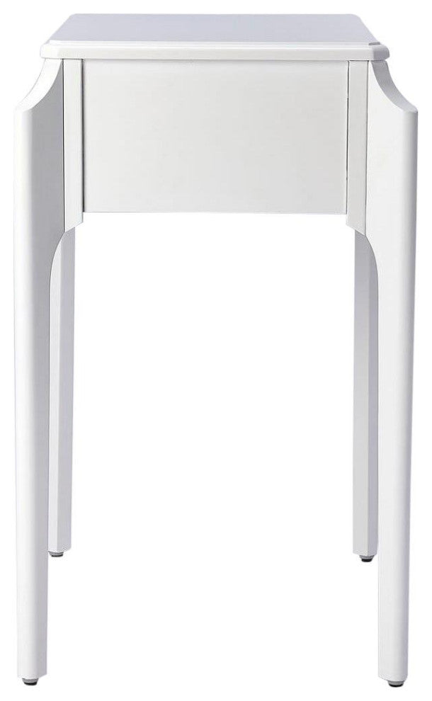 Wilshire Glossy White Nightstand With Storage