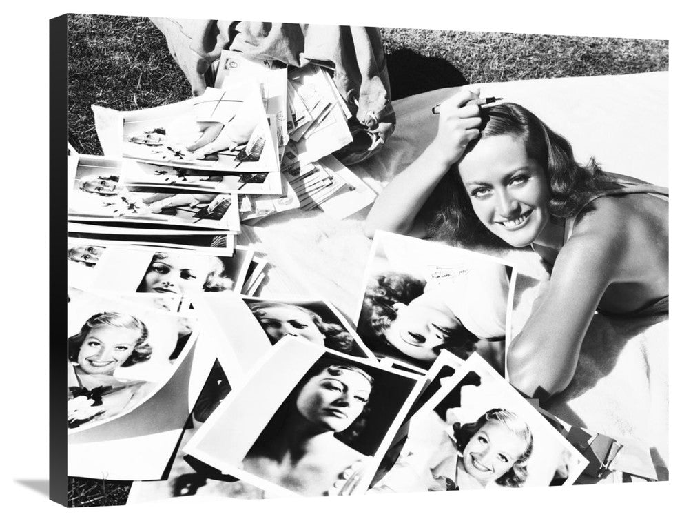 "Joan Crawford" Stretched Canvas Giclee by Hollywood Photo Archive, 30"x24"