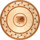 Bellarosa Wood Medallion, 36" Unfinished, 5/16" Thick