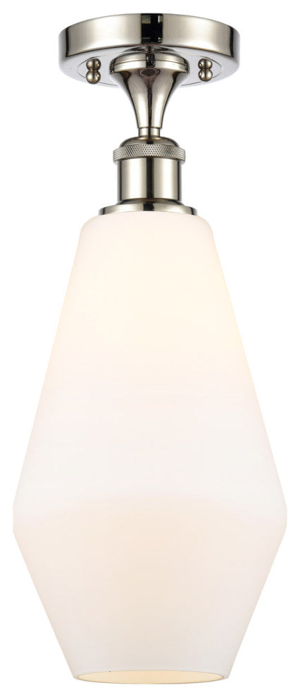 Innovations 516-1C-PN-G651-7-LED 1-Light Semi-Flush Mount, Polished Nickel
