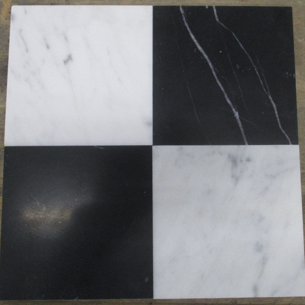 6x6 Carrara White Carrera Marble Honed Matte Venato Bianco Tile, 100 sq.ft.