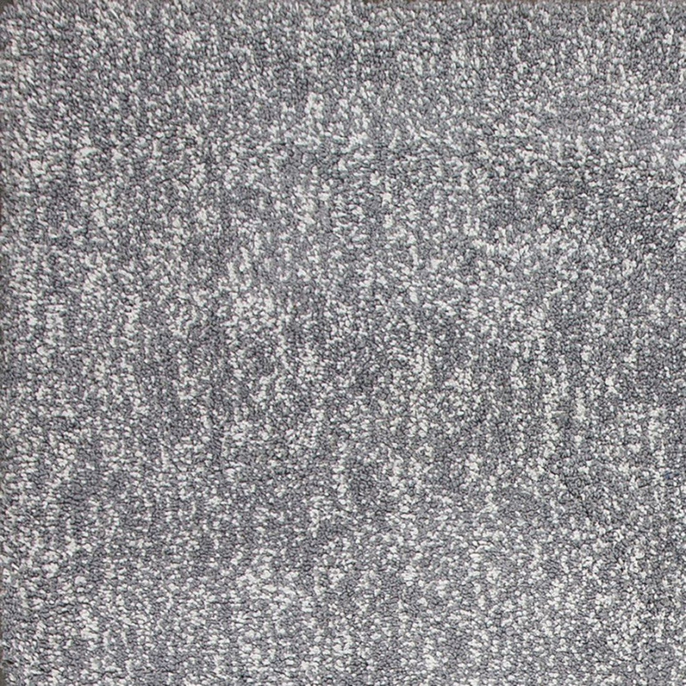 KAS Bliss 1585 Grey Heather Shag Area Rug, 5' x 7'