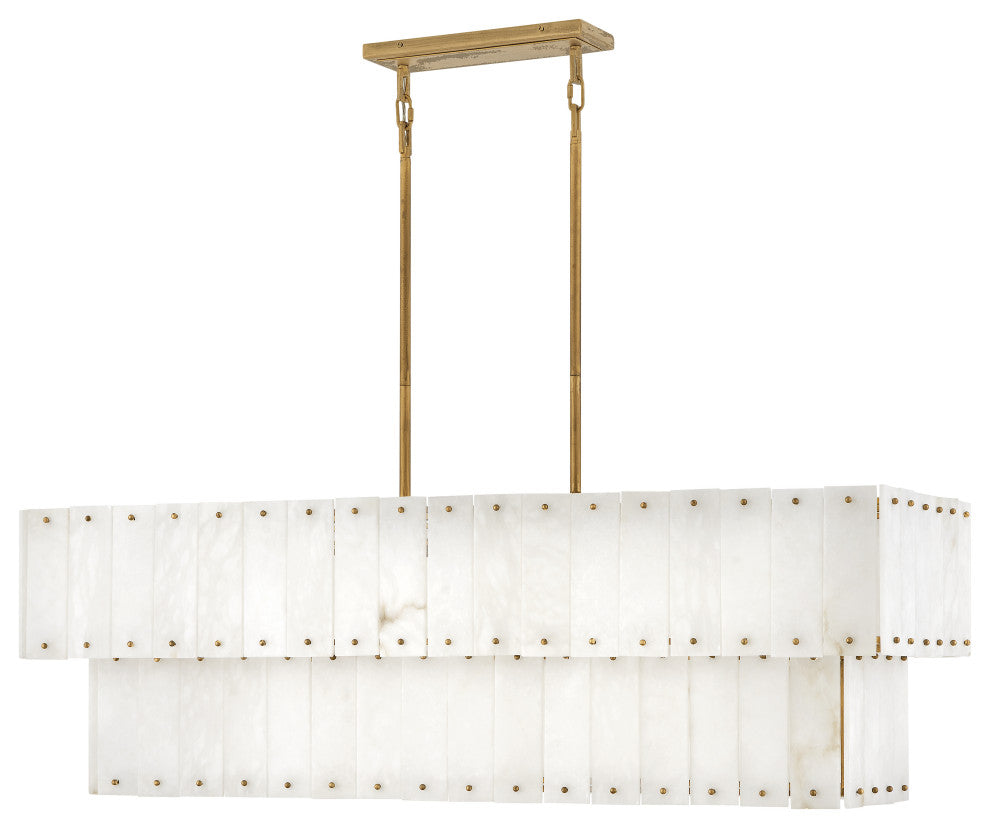 Fredrick Ramond Simone Medium Eight Light Linear, Burnished Gold