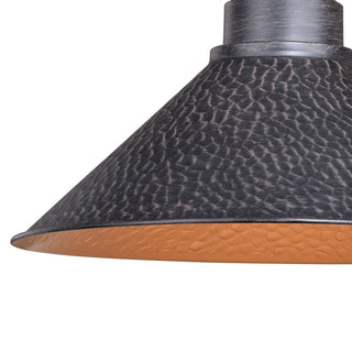 Outland 12" Long Arm Outdoor Wall Light Aged Iron and Light Gold