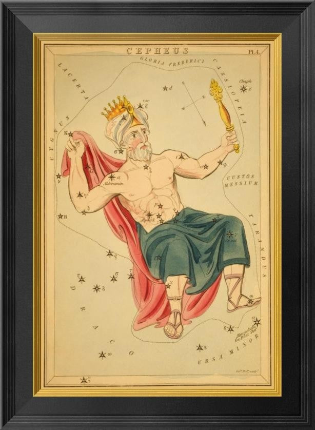 "Cepheus, 1825" Framed Canvas Giclee by Jehoshaphat Aspin, 16x22"