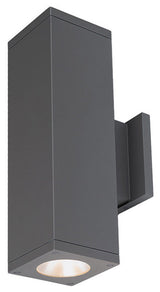 Cube Architectural 5" LED Wall-Light Towards Wall 40 Deg Beam 2700K, Graphite