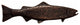 New Long Trout Right Face Cabinet Pull, Oil Rubbed Bronze