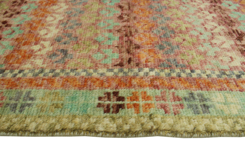 Balochi Greta Purple/Gray Rug, 4'9x6'6
