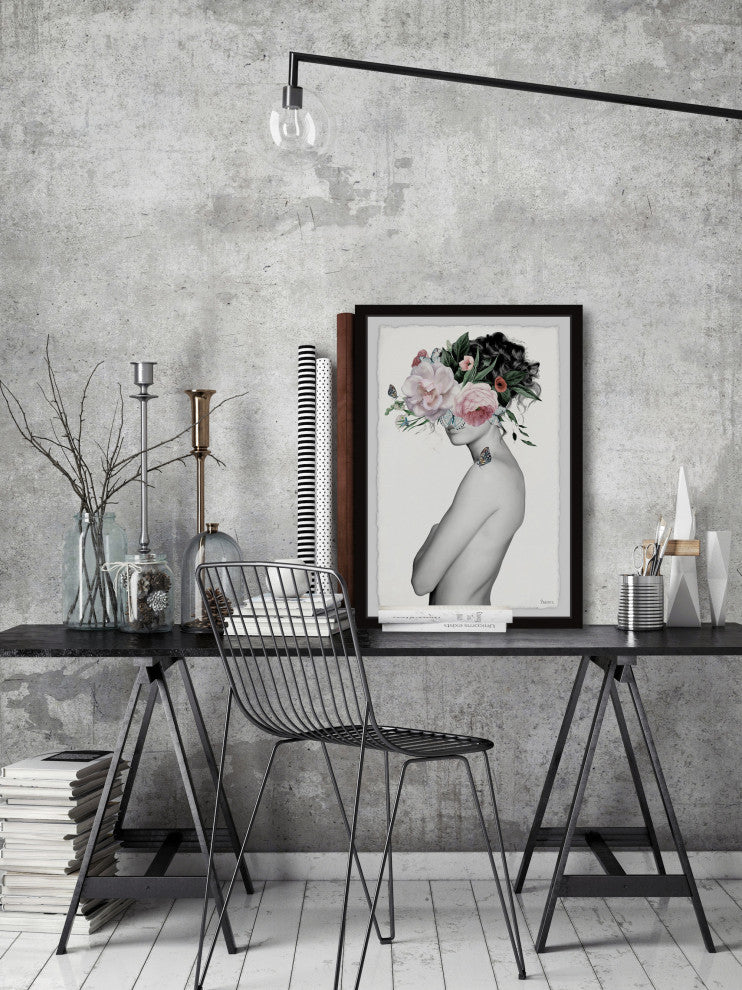 "Magical Bloom" Framed Painting Print, 24"x36"