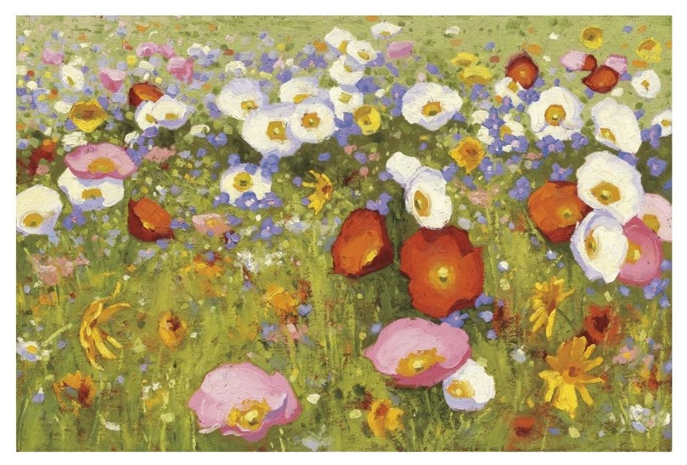 "Champ de Fleur III" Digital Paper Print by Shirley Novak, 26"x18"