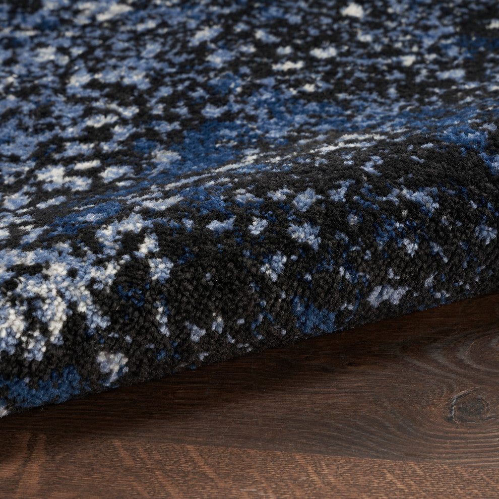 Nourison Passion 8' x 10' Light Blue Black Modern Indoor Area Rug