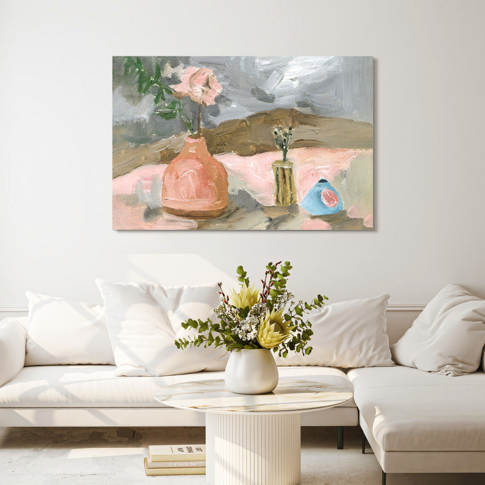 Rustic Still Life Flower Frameless Reverse Printed Tempered Art Glass Wall Art, Tmp-199016-4832