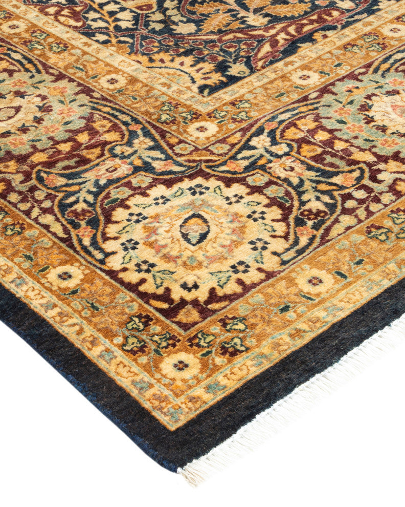 Mumbai, One-of-a-Kind Hand-Knotted Area Rug Blue, 8'1"x10'5"