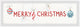 "Wish You a Merry Christmas" Framed Painting Print, 30x10