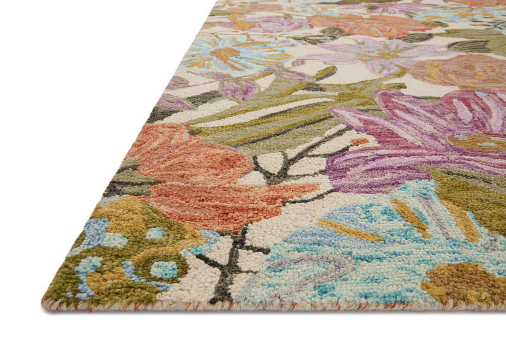 Loloi Belladonna Ivory / Multi 7'-9" x 9'-9" Area Rug