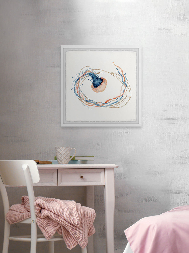 "Float On" Framed Painting Print, 32x32