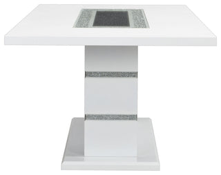 ACME Elizaveta Dining Table, Gray Velvet