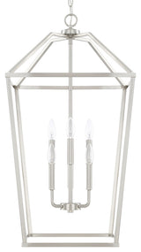 Capital Lighting 522761 6 Light 17"W Taper Candle Chandelier - Brushed Nickel