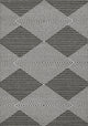 5' X 8' Grey Or  Ivory Geometric Diamond Area Rug