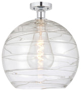 Innovations 616-1F-PC-G1213-14 1 Light Semi-Flush Mount, Polished Chrome