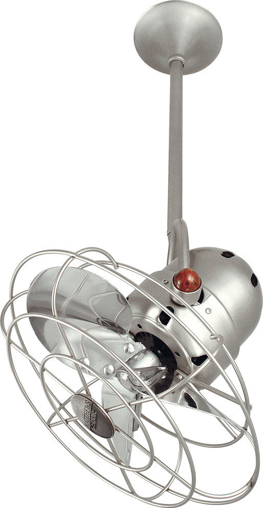 Bianca 13" Outdoor Fan , Brushed Nickel, Metal Blades