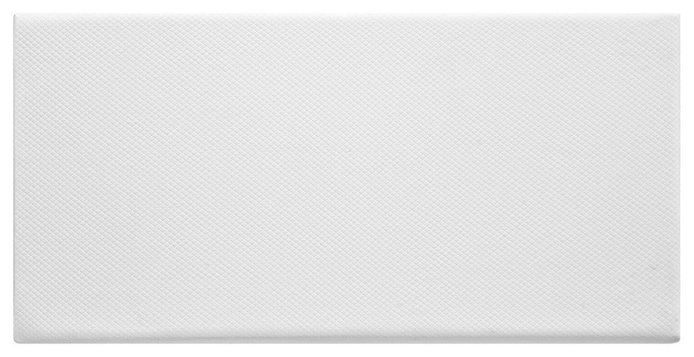 Modern Contemporary Urban Design Bedroom 8" Twin Size Mattress, White, Fabric