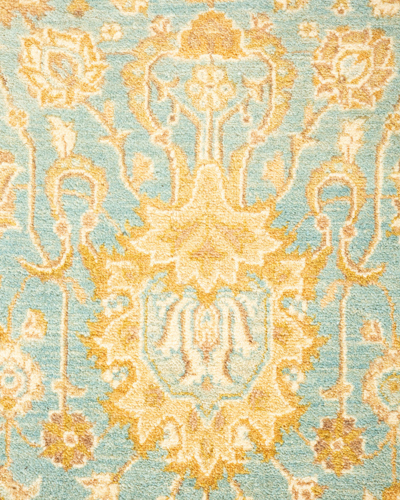 Patel One-of-a-Kind Hand-Knotted Area Rug Light Blue, 6'1"x8'10"