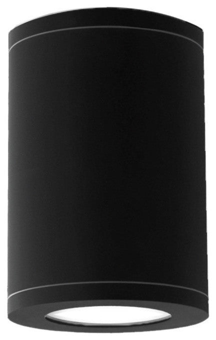 WAC Lighting Tube 7" Flush Mount 2700K Flood Beam, Black