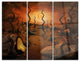 "Looking to Future" Digital Metal Wall Art, 3 Panels, 36"x28"