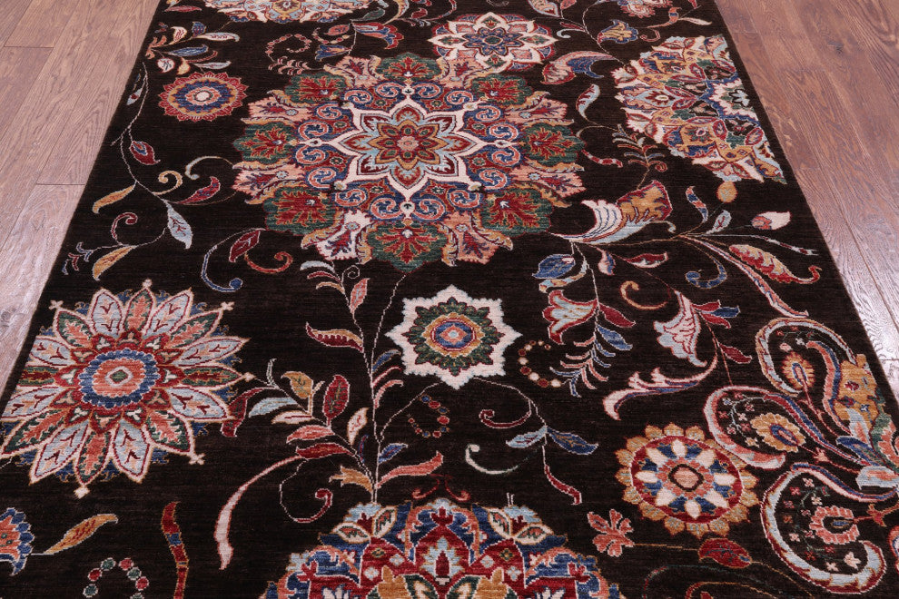 Handmade Persian Tabriz Wool Rug 5' 3" X 6' 11" Q11198