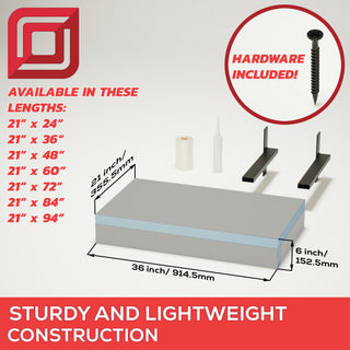 The Original™ Floating Shower Bench Kit with wedi, 14x72