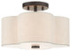 English Bronze French Country, Floral, Transitional, Semi Flush