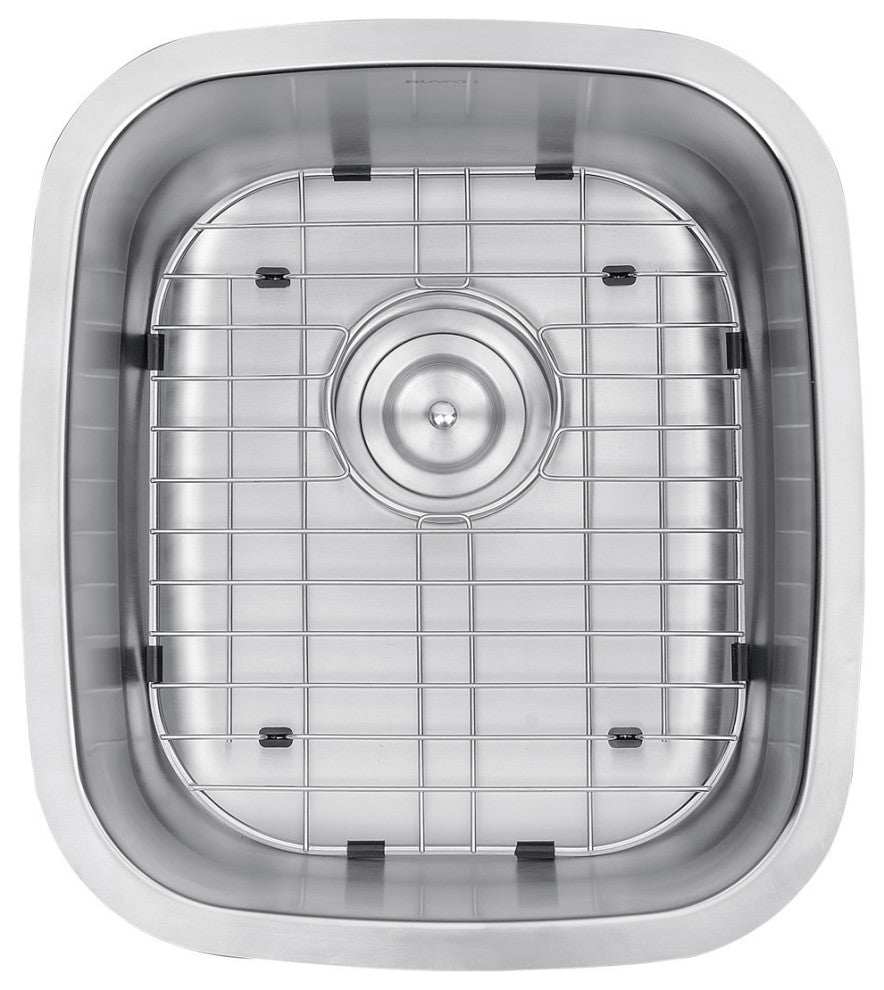 Ruvati RVM4110 Undermount Stainlesss Steel 15" Bar Sink Single Bowl