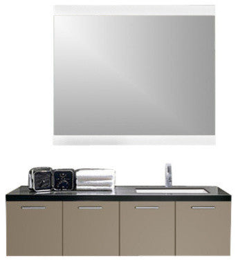IB MIRROR Dimmable Lighted Bathroom Mirror Paris, Crystal Clear Mirror, 35" X 40"