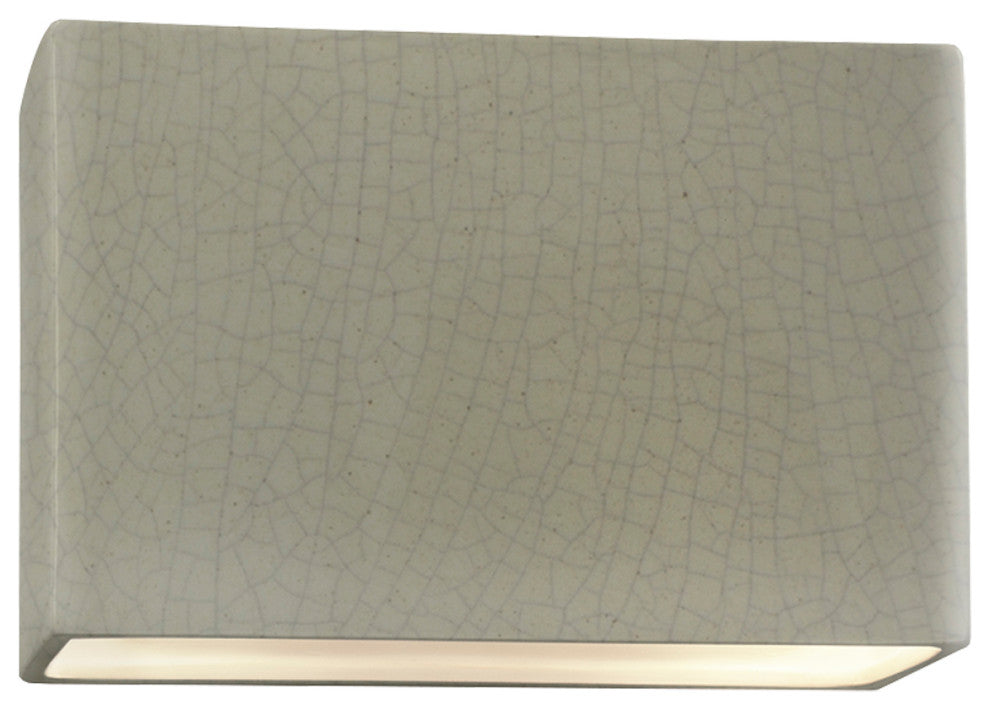 Ambiance ADA Wide Rectangle Wall, 16", Celadon Green Crackle