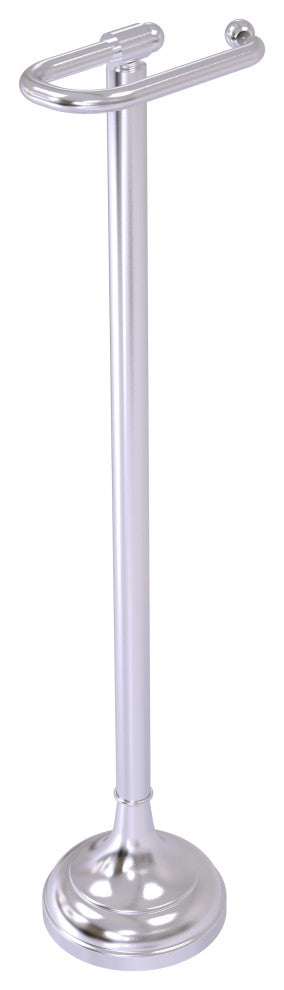 Free Standing European Style Toilet Tissue Holder, Satin Chrome
