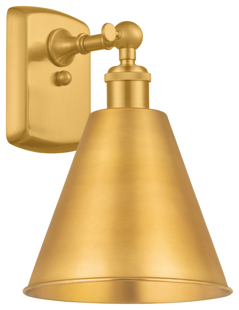 Ballston Cone Sconce, Satin Gold, LED