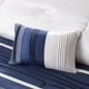 Madison Park Blaire 7 Piece Comforter Set in Navy