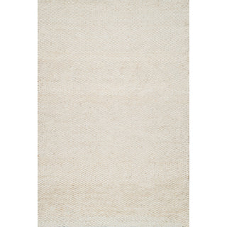 Nuloom Hand Woven Hailey Jute Rug, Off White 6'x9'