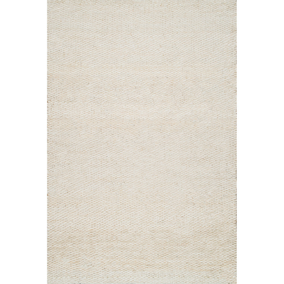 Nuloom Hand Woven Hailey Jute Rug, Off White 6'x9'