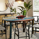 Round Dining Table made from Recycled Teak Wood Boats, 55"