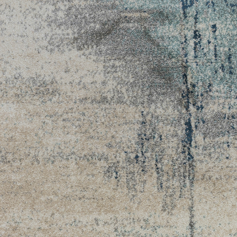 Yasmin Bern Area Rug, Blue, 9' x 13', Abstract