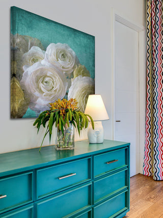 "Yellow Ranunculus B" Painting Print on Canvas by Stalus