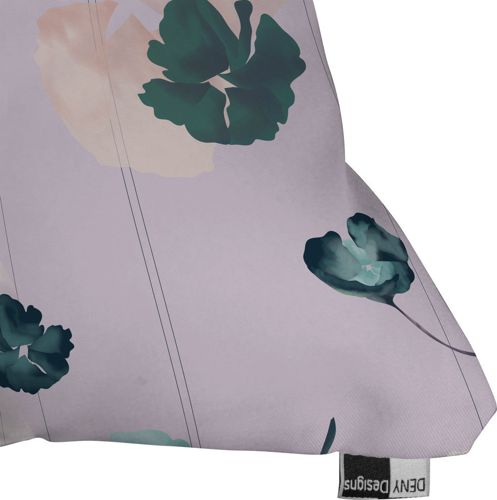 Deny Designs Khristian A Howell Mademoiselle In Lavender Outdoor Throw Pillow
