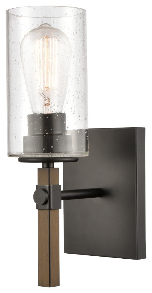 Westlake 1-Light 5" Bath Vanity Light, LED, Matte Black/Seedy
